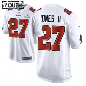 Tampa Bay Buccaneers Tröjor Ronald Jones II 27 Nike Vit 2021 Super Bowl LV - Barn